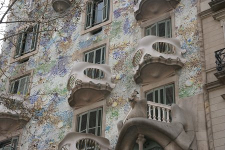 Nog een gebouw van de hand van Gaudi, Casa Batlló